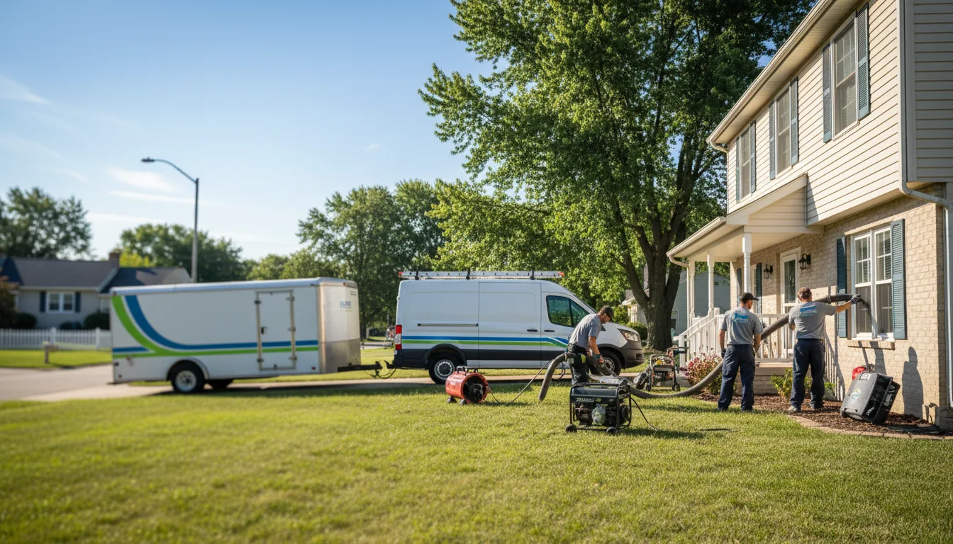 Flooded Basement Restoration And Cleanup With Repair in Climax, MI near me